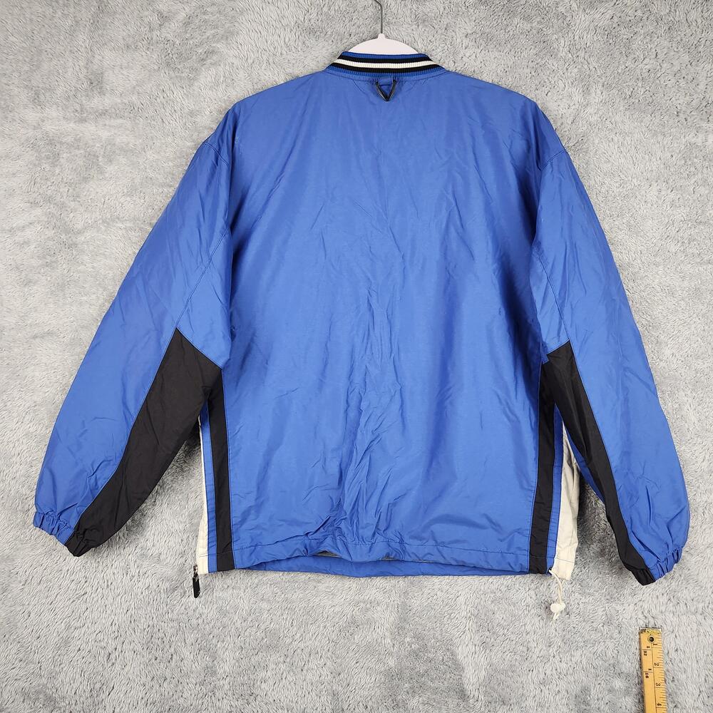 Vintage Falcons Baseball Jacket Mens Small Blue Pullover Windbreaker Logo Sports - Picture 15 of 16
